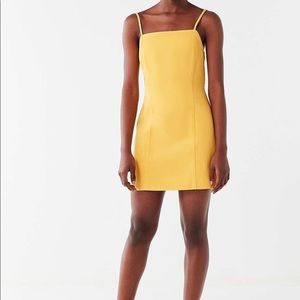 Urban Outfitters Yellow Denim Mini Dress